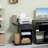 Printer Table Desk, Rolling Cart Stand With Wheels And Adjustable Shelf