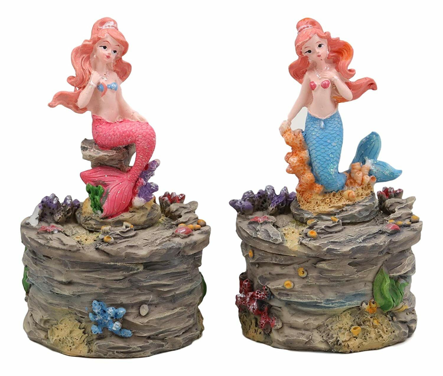 Breakwater Bay Tailed Mermaid Mergirl Sisters Ariel and Alana Sitting ...