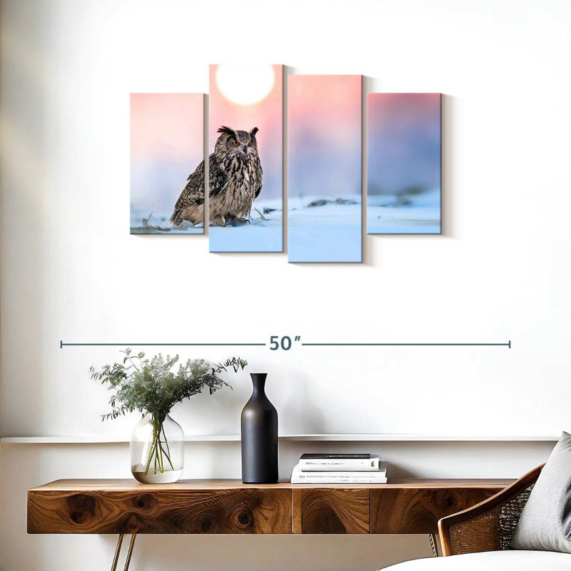 Brampt Enchanting Eagle Owl, 22" H x 36" W