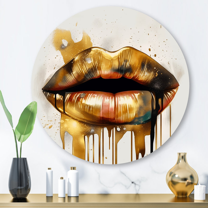 Jimey Lips Of Luxury I, H 29 po x l 29 po x P 1 po