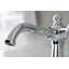 Robinet de salle de bain 1 poignée à fixation sur le comptoir avec poignée escamotable Kingston-50999985-58299263