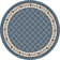 Alminus Signature Symphony Lapis Floral Lattice Area Rug