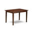 Ensemble de table et chaises de cuisine 7 pièces composé d'une table rectangulaire en bois avec feuille papillon et 6 chaises Parsons en tissu crème, acajou-2065280135