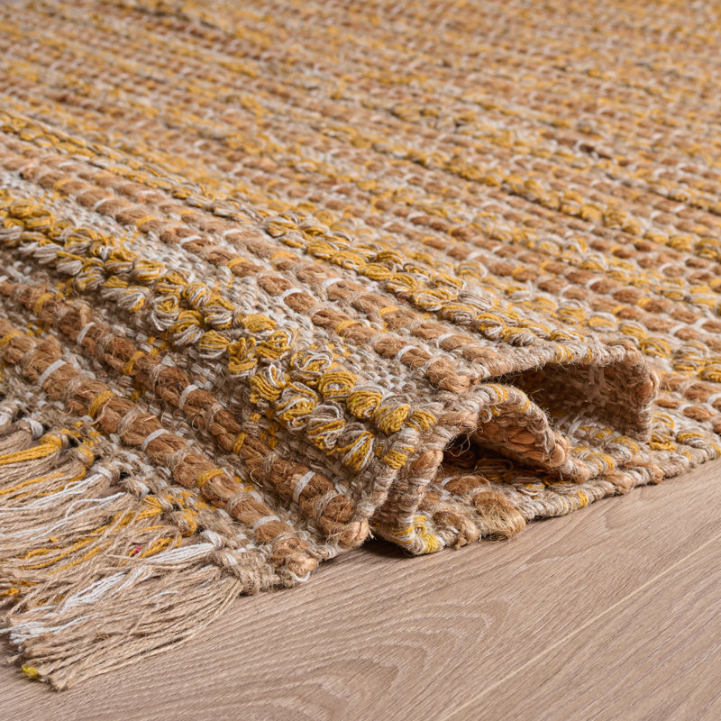 Tapis géométrique en jute et en coton tissé à la main Cape Cod 871, Rectangle 3 pi x 5 pi