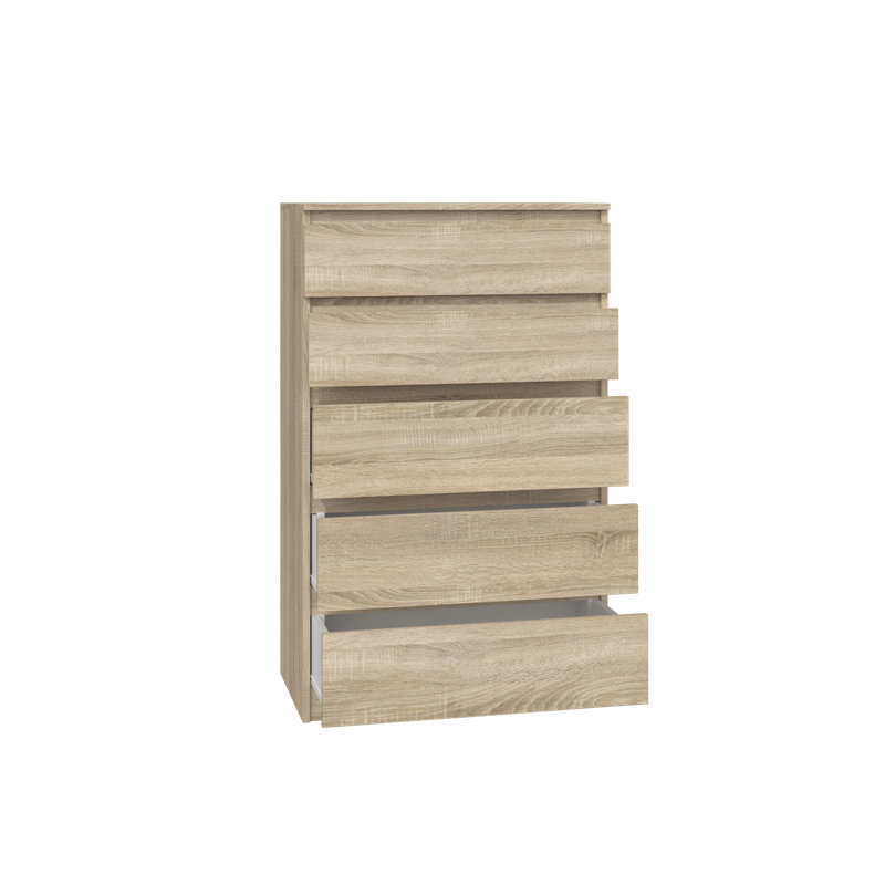 Tonya 5 Drawer 70cm Chest of Drawers, Sonoma Oak
