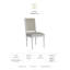 Chaise d'appoint rembourrée Regent