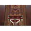 Tapis brun / rouge en laine noué à la main de conception unique 2 pi 7 po x 3 pi 10 po Gator