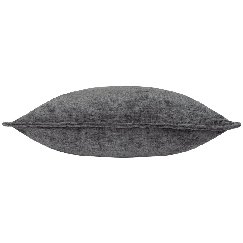 Buxton Square Throw Cushion Covers, Charcoal