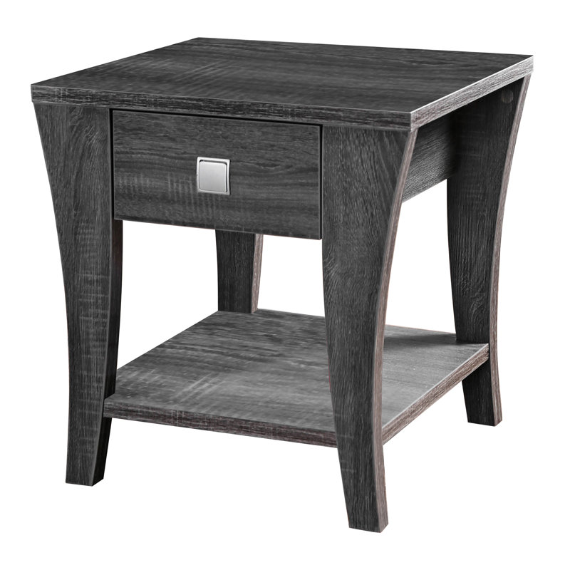 Solid Wood Top Four Leg Square Side Table