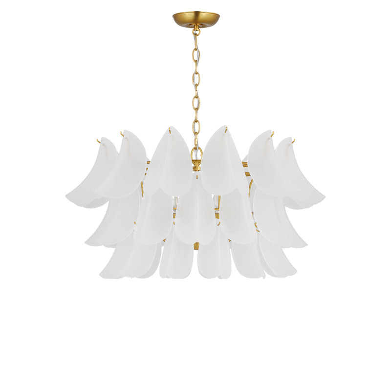 Chloe 32 Chandelier, Burnished Brass