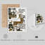 Ensemble 2 pièces d'art mural collage monochrome-112375318-112375321