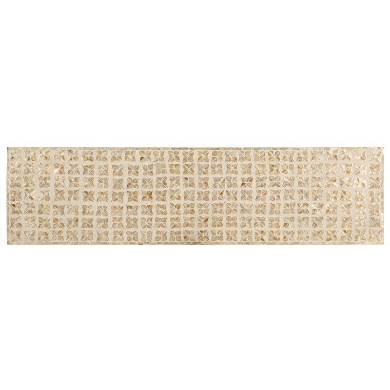 Vanina Console Table, White / Beige