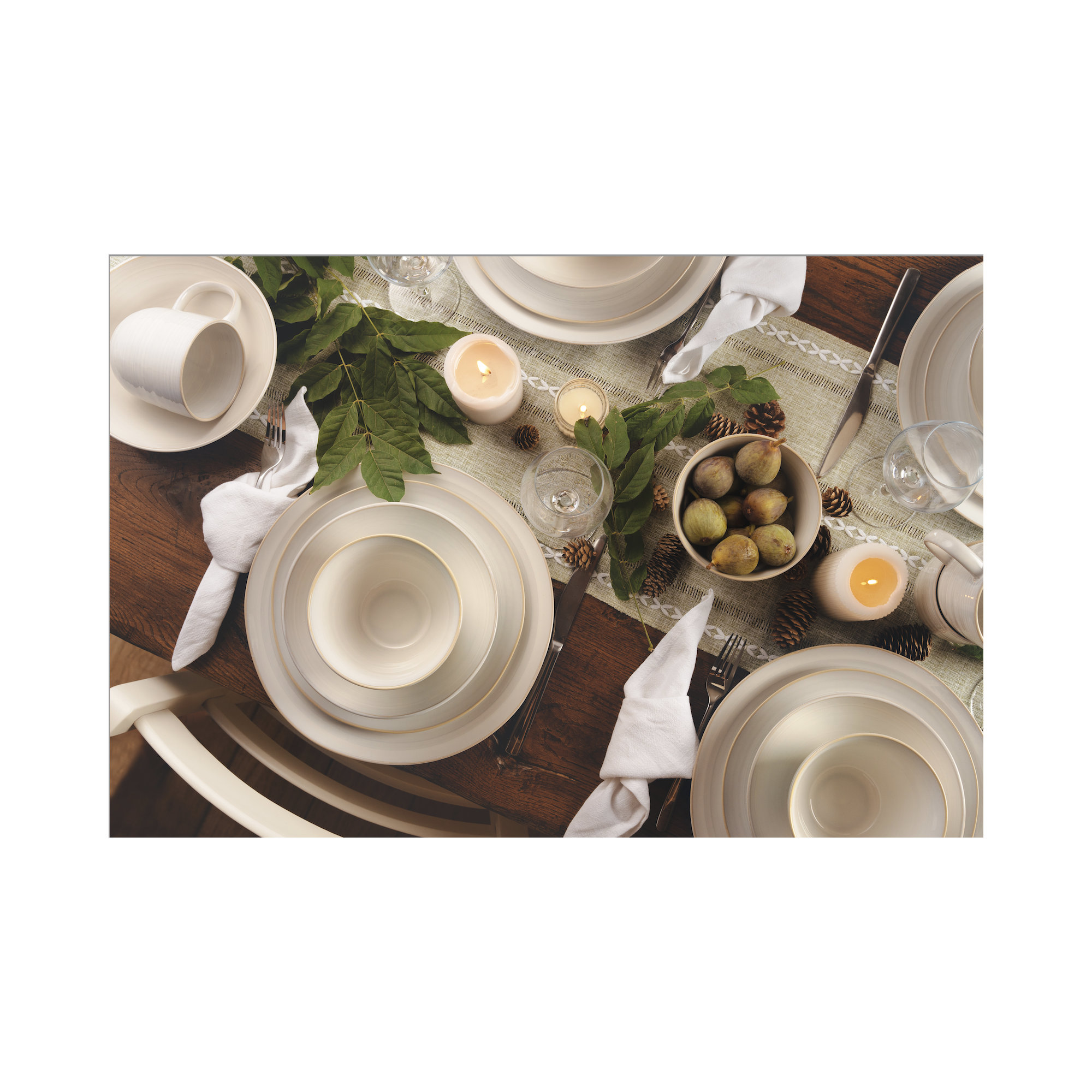 Neree Reactive Glaze 16 piece Stoneware Dinnerware Set (Cereal Bowl Assorted)