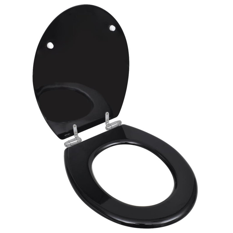 Cebert Round Standard Toilet Seat, Black