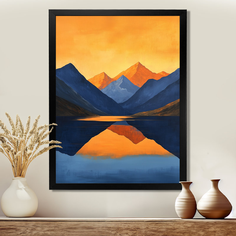 Genrikh - paysages, impressions sur toile, H 40 po x l 30 po, Picture Frame Print, Noir, noir, noir, noir