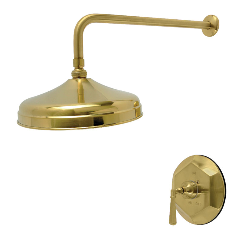 Robinet de douche à poignée simple en laiton Kingston, garniture seulement Kingston, Nickel brossé