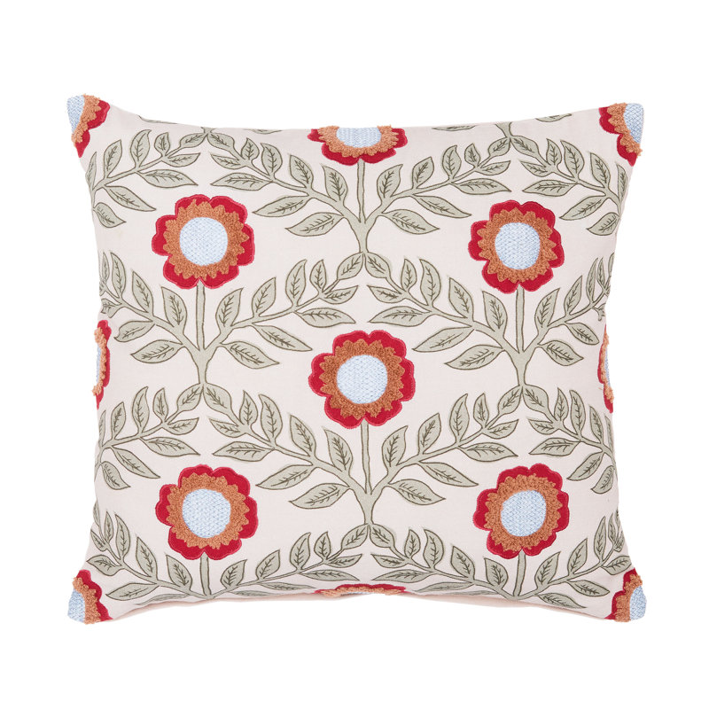 Floral Trellis Cotton Cushion