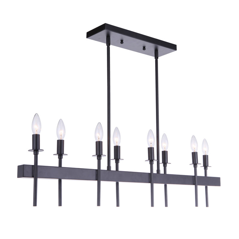 Retta 8 - Light Kitchen Island Pendant, Black