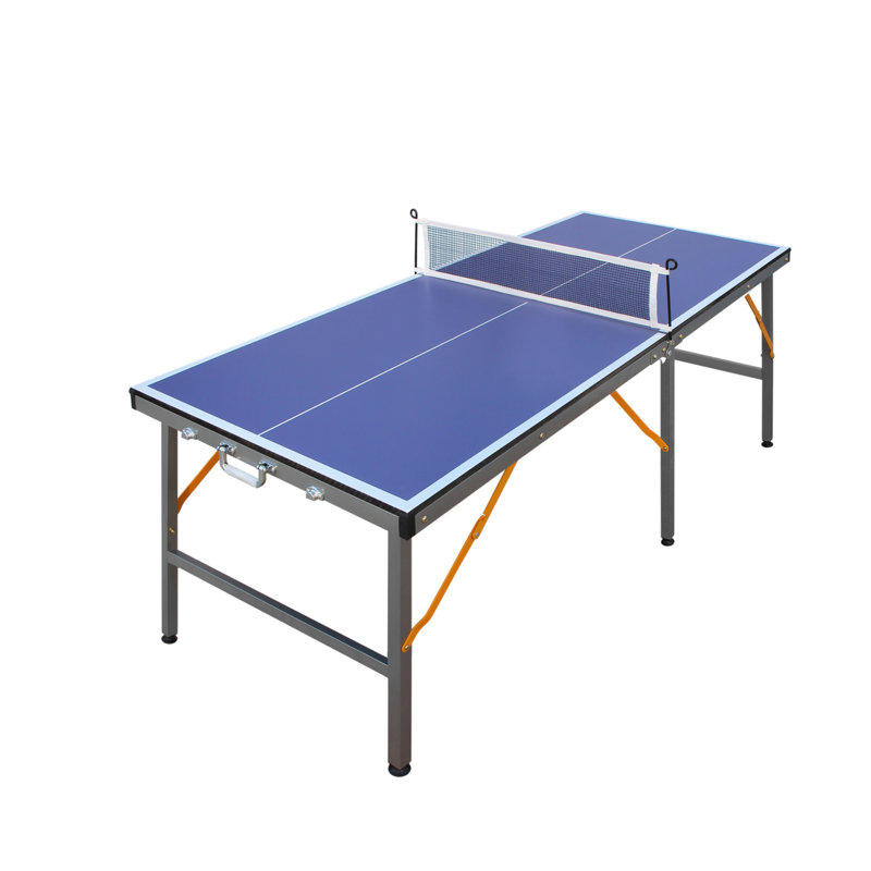 Ensemble de 5 tables de tennis de table pliables de 5 pieds avec filet, 2 raquettes de tennis de table et 3 balles