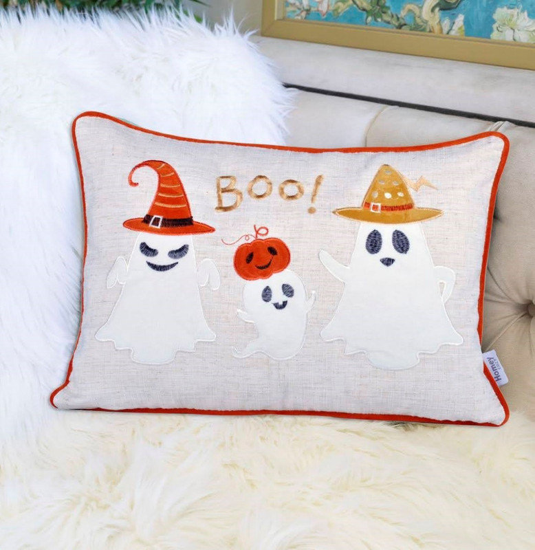 Coussin fantaisie d'Halloween Boo
