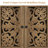 63" Vintage Carved Sideboard Cabinet with Adjustable Shelves and Solid Wood Legs, Walnut-788324890