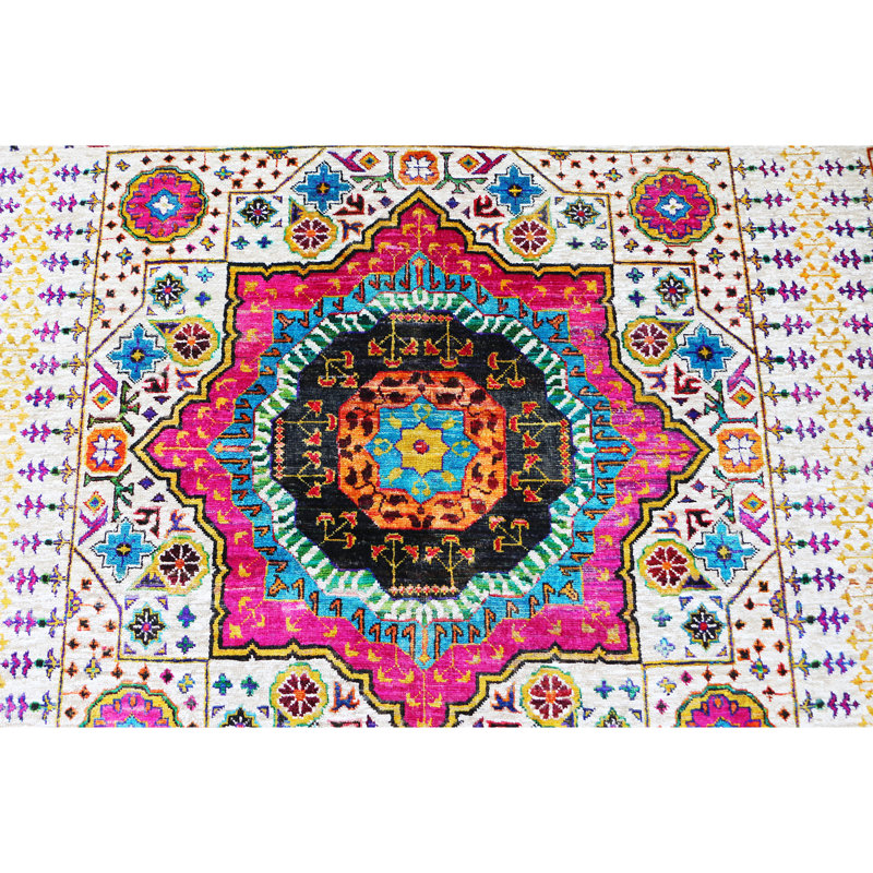 MOHI4335RIV00 Hand Knotted Oriental Area Rug, Rectangle 10' x 14'