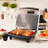 Panini Press Gourmet Grilled Cheese and Sandwich Maker - Electric Indoor Grill with Drip Tray for Healthy Cooking Options (Silver)
