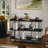 Martha Stewart Emmett Storage Display Bookcase with Vertical Steel Support Posts-89798268