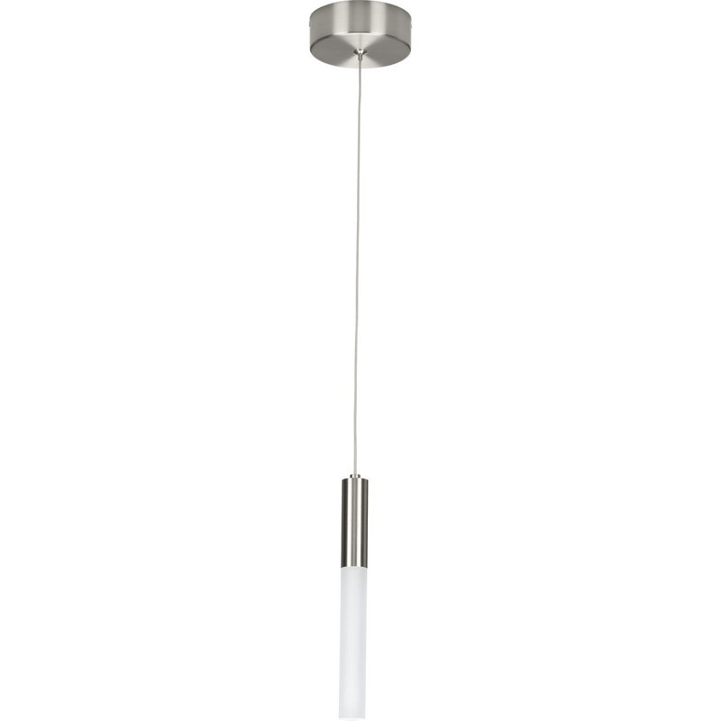 Luminaire suspendu à 1 lumière DEL Besek, Nickel brossé