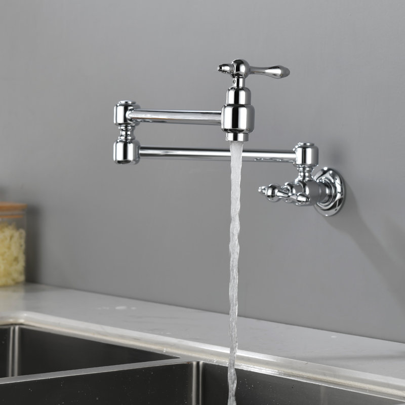 SHAMANDA Kitchen Faucet, Polished Chrome