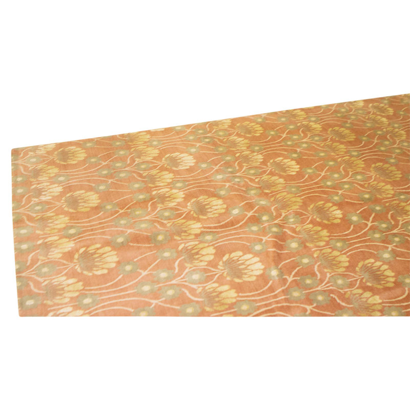 Hand Knotted Area Rug in Terracota