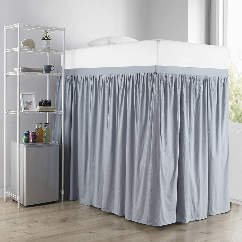 Tailored Wrap Around Bed Skirt, Faded Denim, Twin XL