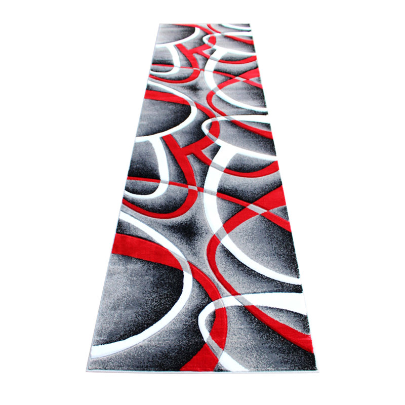 Tapis à poils longs Skakli, Tapis de couloir 2 pi 9 po x 10 pi