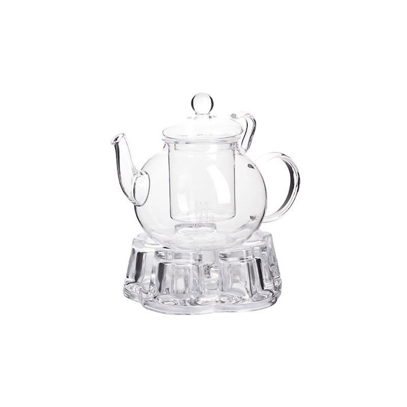 Théière en verre avec réchaud 20 oz