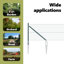 Vidaxl Welded Wire Fence With 7 Spike Posts Steel-114858146-114858159