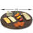 Latitude Run® Karie Porcelain Stainless Steel Cheese Board and Lazy Susan Serving Dish