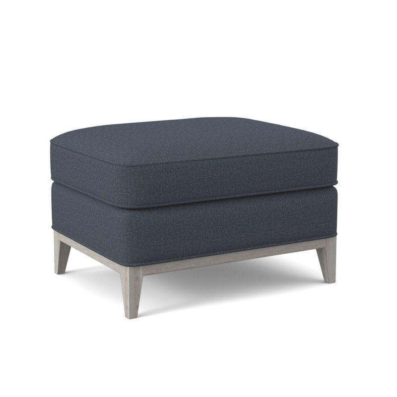 Sonoma Boucle and Velvet Ottoman, Kinsley Sky Viscose, Bisque