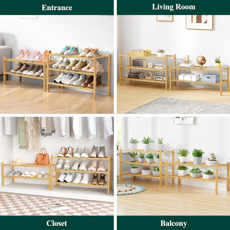 5 Tier Bamboo Shoe Rack