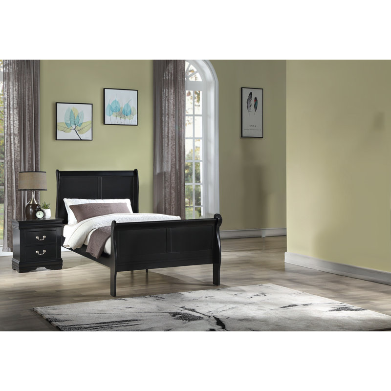 Ensemble de chambre à coucher Julianis 3-3_Norah, Très grand, Noir