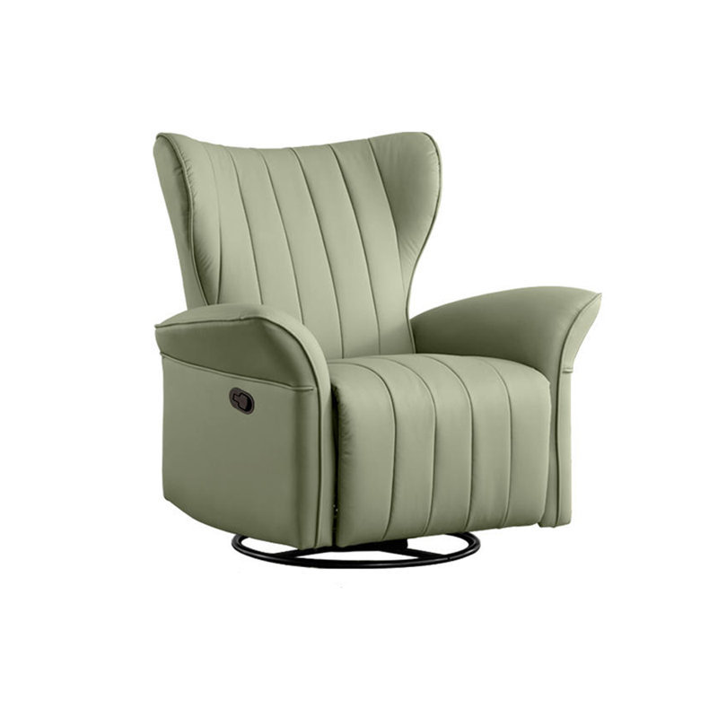 Fauteuil inclinable en simili cuir Nikhad, Beige