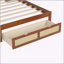 Lit simple en bois avec deux casiers de rangement-1245694503