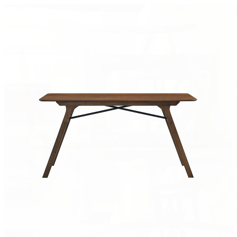 Kaela Walnut Finish Rectangular Dining Table