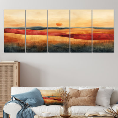 Chea - Countryside Canvas Wall Art Set
