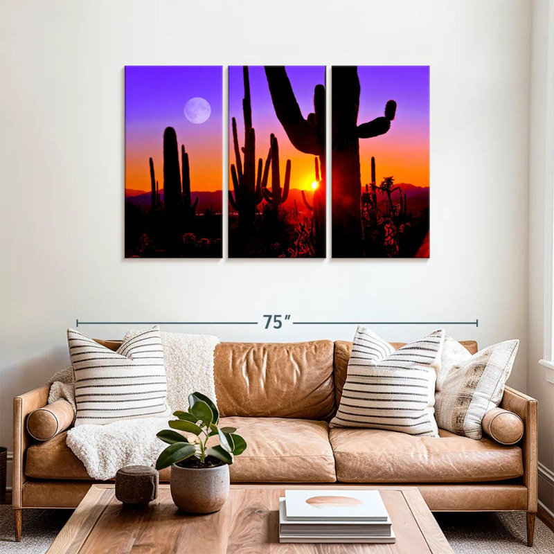 Silhouette de cactus Harnek Saguaro, H 36 po x l 57 po