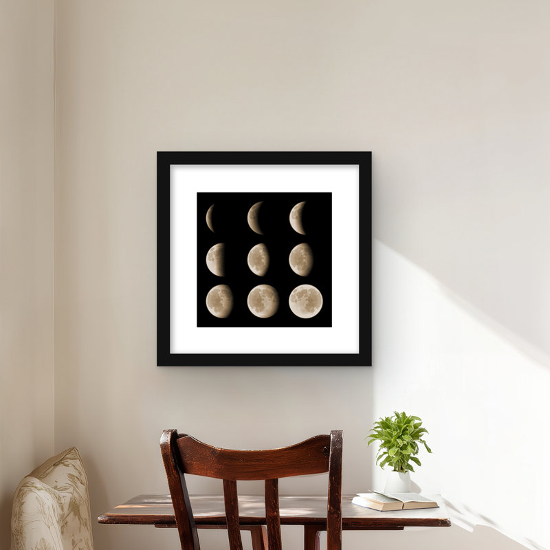 Eclipse in Nine Phases - reproduction d'art moderne encadrée
