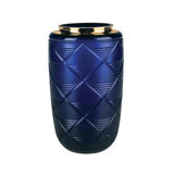 Jet Blue Handmade Glass Table Vase