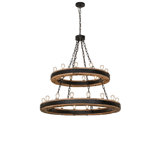 48" Wide Dowling 28 Light Two Tier Chandelier