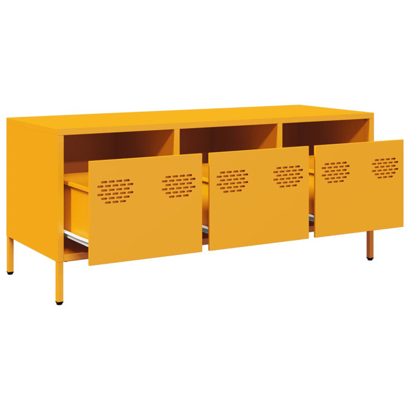 Ayele TV Stand, Mustard Yellow, 101.5cm