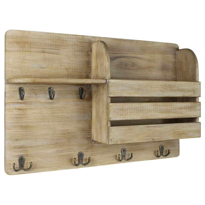 Solid Wood Wall Organizer