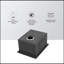 Évier de cuisine 15 po x 19 po x 10 po à cuve simple encastrable en acier inoxydable calibre 16